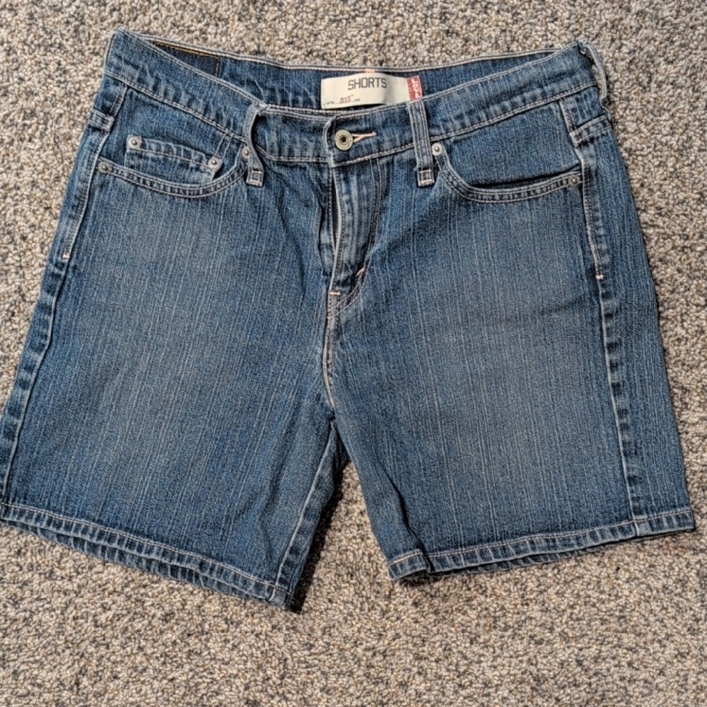 Levi's 515 Blue Jean Shorts Classic Mid-Length